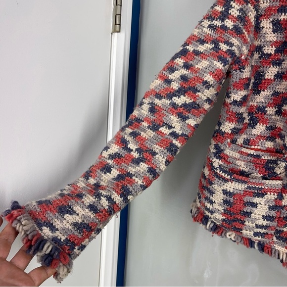 Marc By Marc Jacobs Women's Blazer Size S Wool Red White Blue Size XS - Picture 2 of 13